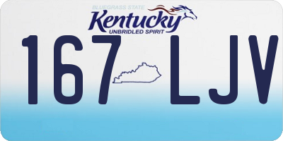 KY license plate 167LJV