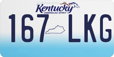 KY license plate 167LKG