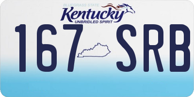 KY license plate 167SRB