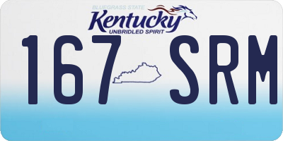 KY license plate 167SRM