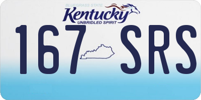 KY license plate 167SRS