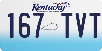 KY license plate 167TVT