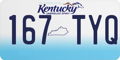 KY license plate 167TYQ