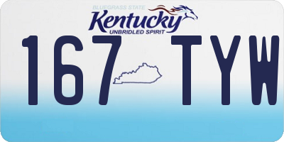 KY license plate 167TYW