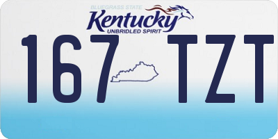 KY license plate 167TZT