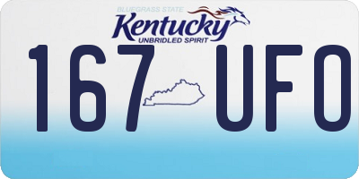 KY license plate 167UFO