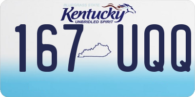 KY license plate 167UQQ