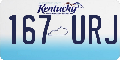 KY license plate 167URJ