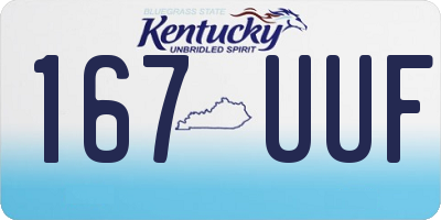 KY license plate 167UUF