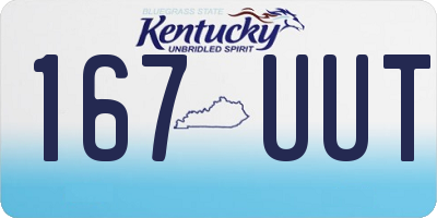 KY license plate 167UUT