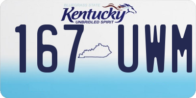 KY license plate 167UWM