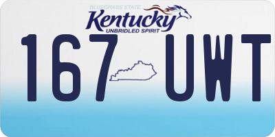 KY license plate 167UWT