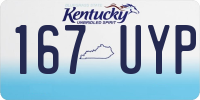 KY license plate 167UYP
