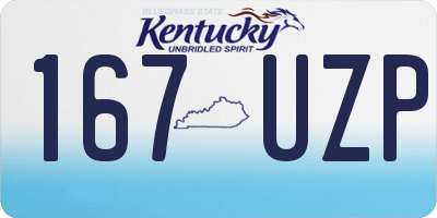 KY license plate 167UZP