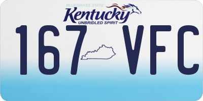 KY license plate 167VFC