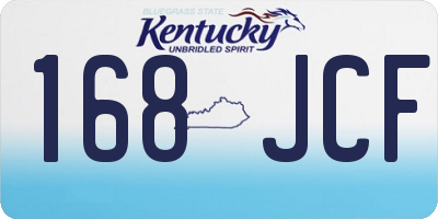 KY license plate 168JCF
