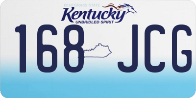 KY license plate 168JCG