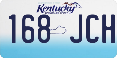 KY license plate 168JCH