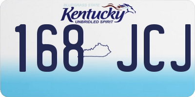 KY license plate 168JCJ