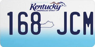 KY license plate 168JCM