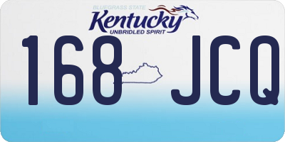KY license plate 168JCQ