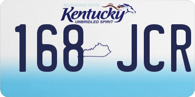 KY license plate 168JCR