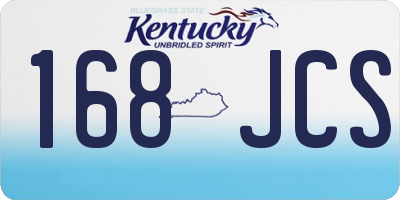 KY license plate 168JCS