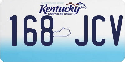KY license plate 168JCV