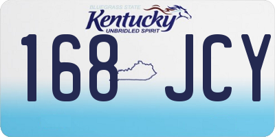 KY license plate 168JCY
