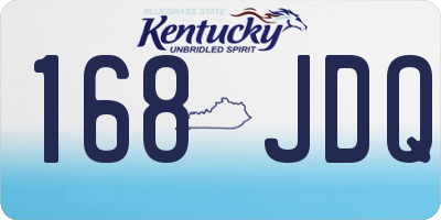 KY license plate 168JDQ