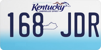 KY license plate 168JDR