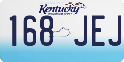 KY license plate 168JEJ
