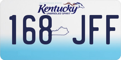 KY license plate 168JFF