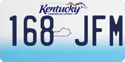 KY license plate 168JFM
