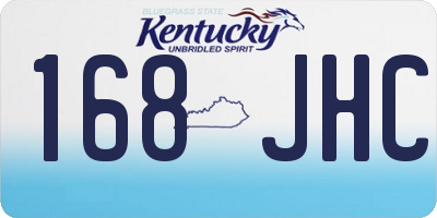 KY license plate 168JHC