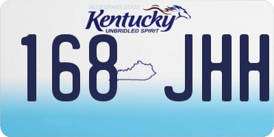 KY license plate 168JHH