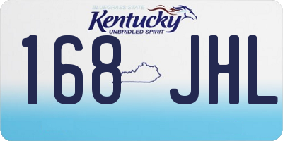 KY license plate 168JHL
