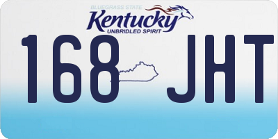 KY license plate 168JHT