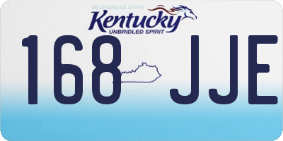 KY license plate 168JJE