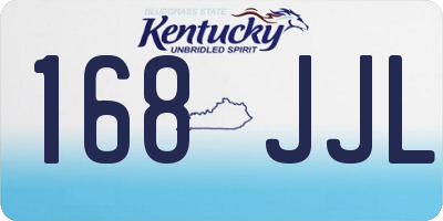 KY license plate 168JJL
