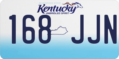 KY license plate 168JJN