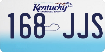 KY license plate 168JJS