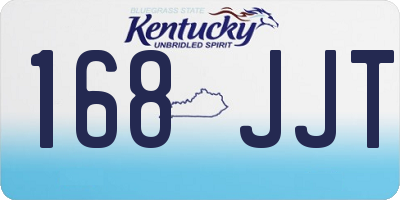 KY license plate 168JJT