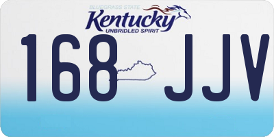 KY license plate 168JJV