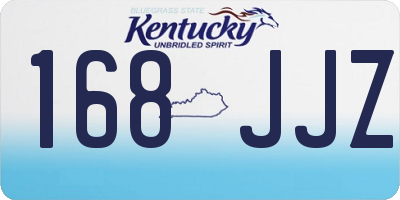 KY license plate 168JJZ