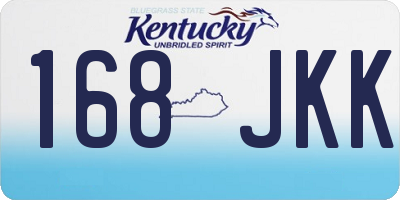 KY license plate 168JKK