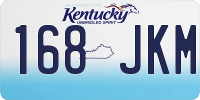 KY license plate 168JKM