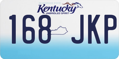 KY license plate 168JKP