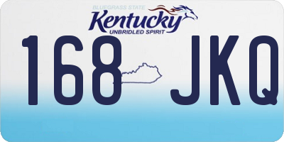 KY license plate 168JKQ