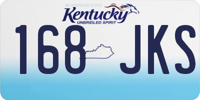 KY license plate 168JKS